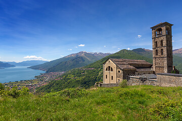 Image showing Old church near Como lake in Italy