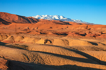 Image showing Landscape in Atlas Mountains Morocco