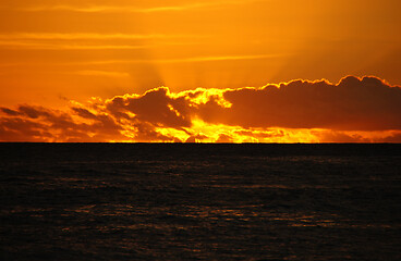 Image showing Hawaii, USA, Sunset