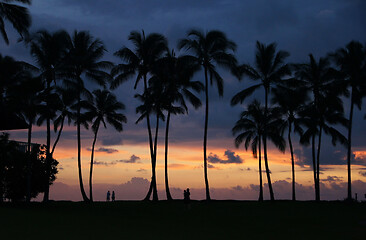 Image showing Hawaii, USA, Sunset