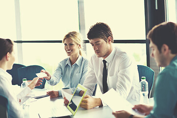 Image showing business people in a meeting at office