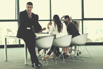 Image showing business people group in a meeting at office