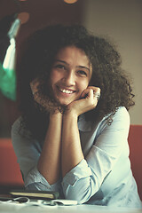 Image showing young  business woman at office