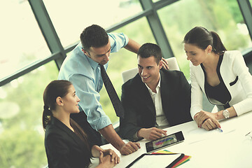 Image showing business people in a meeting at office