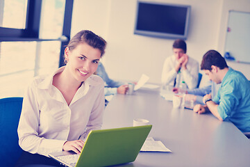 Image showing business people in a meeting at office