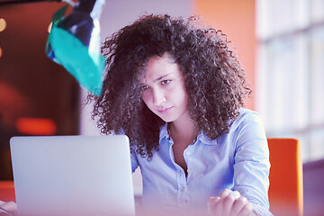 Image showing young  business woman at office