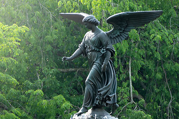 Image showing an angel on a fountain