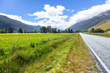 Image showing Landscape scenery in south New Zealand