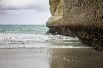 Image showing Tunnel Beach New Zealand