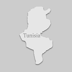 Image showing map of Tunisia