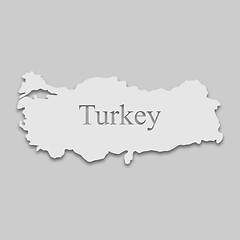 Image showing map of Turkey