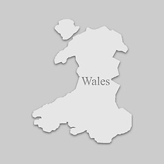 Image showing map of Wales