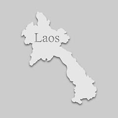 Image showing Laos map