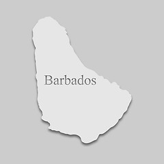 Image showing map of Barbados