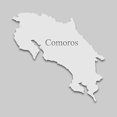 Image showing map of Comoros