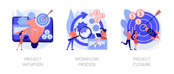 Image showing Project implementation abstract concept vector illustrations.