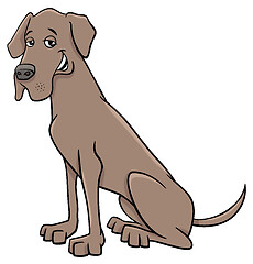 Image showing great dane dog cartoon