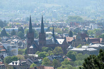 Image showing view from Kirchberg at Freiburg