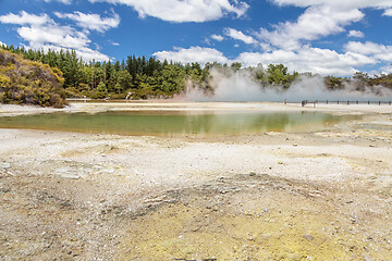 Image showing geothermal activity at Rotorua in New Zealand