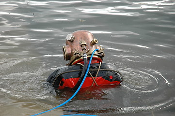 Image showing Hard hat diver