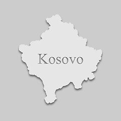 Image showing map of Kosovo