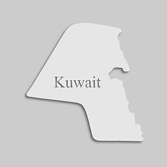 Image showing map of Kuwait