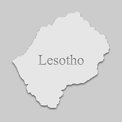 Image showing map of Lesotho