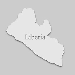 Image showing map of Liberia