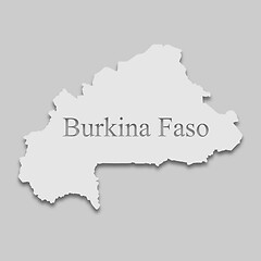 Image showing Burkina Faso map