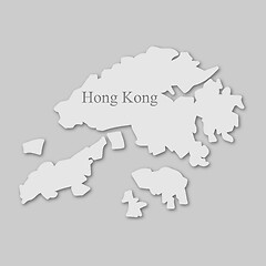 Image showing Hong Kong map