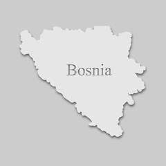 Image showing Map Bosnia
