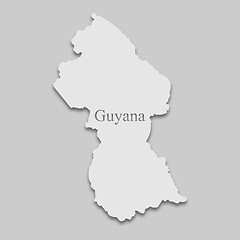 Image showing map Guyana