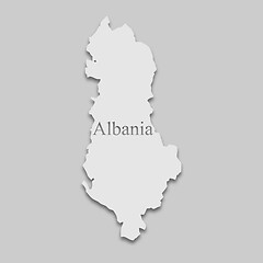 Image showing map of Albania