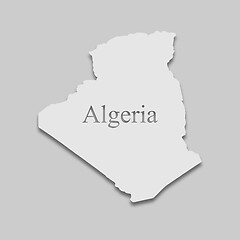 Image showing map of Algeria