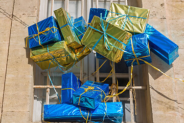 Image showing Wrapped Presents Decor