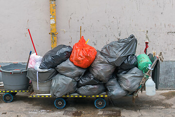 Image showing Trash Bags Cart