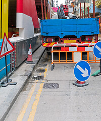 Image showing Parked Truck Construction