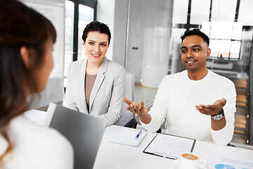 Image showing recruiters having job interview with employee