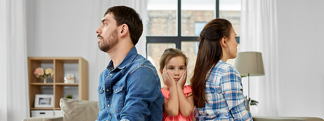 Image showing unhappy family at home