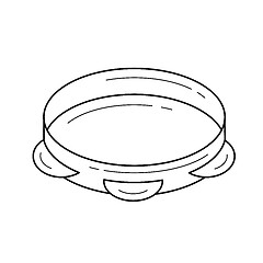 Image showing Tambourine line icon.