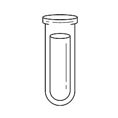 Image showing Laboratory sample line icon.