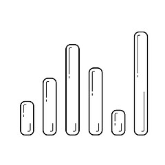 Image showing Sound level line icon.