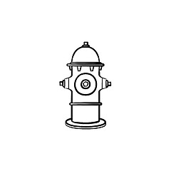 Image showing Hydrant hand drawn sketch icon.