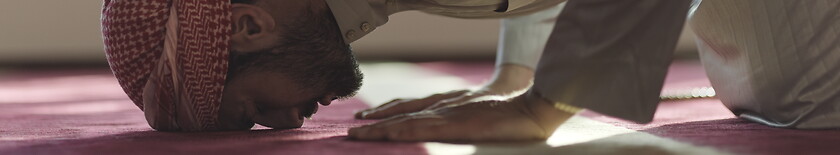 Image showing muslim prayer inside the mosque