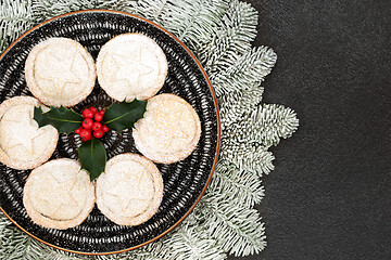 Image showing Traditional Christmas Mince Pies