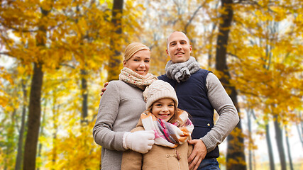 Image showing happy family in autumn park