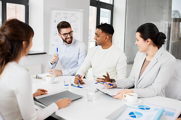 Image showing recruiters having job interview with employee