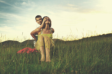 Image showing woman child outdoor