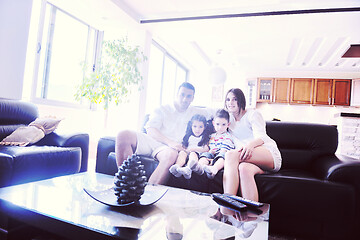 Image showing young family at home