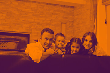 Image showing young family at home